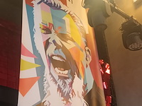 Lot 52 - zeil met afbeelding james hetfield - afbeelding 2 van  3