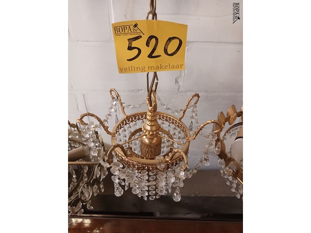Lot 520 - luster koper en kristallen - afbeelding 1 van  3