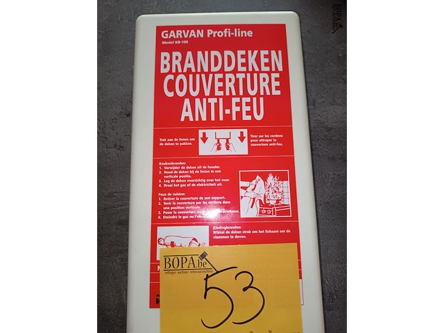 Lot 53 - branddeken - afbeelding 2 van  2