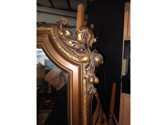 Lot 53 - grote antieke spiegel - afbeelding 3 van  4