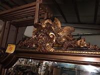 Lot 53 - grote antieke spiegel - afbeelding 4 van  4