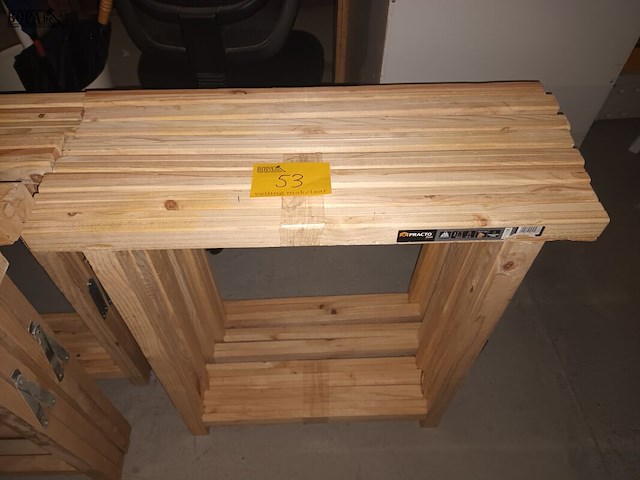 Lot 53 - houten schragen. 8 stuks - afbeelding 1 van  3