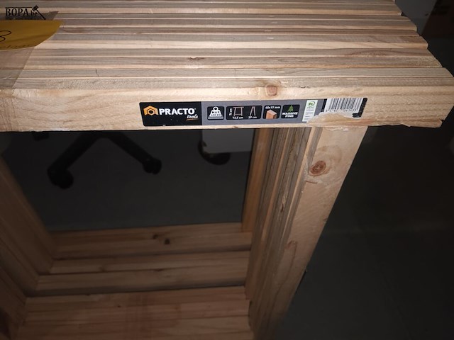 Lot 53 - houten schragen. 8 stuks - afbeelding 2 van  3