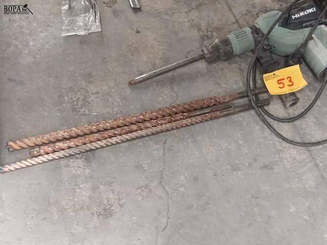 Lot 53 - klopboormachine hikoki en boren - afbeelding 2 van  4