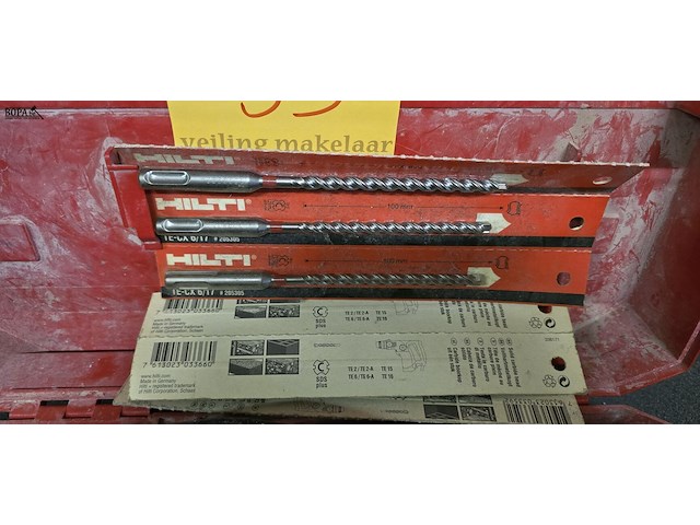 Lot 53 - klopboormachine hilti te5 in koffer en boren - afbeelding 4 van  5