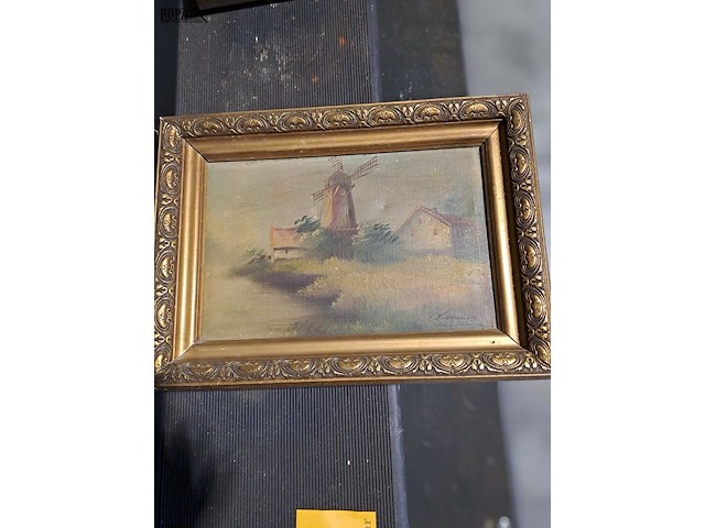 Lot 53 - replica 'dienstbode met kind in kelderkamer' 1660 pieter de - afbeelding 3 van  3