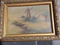 Lot 53 - replica 'dienstbode met kind in kelderkamer' 1660 pieter de - afbeelding 3 van  3