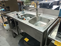 Lot 53 - rvs spoeltafel - afbeelding 1 van  5