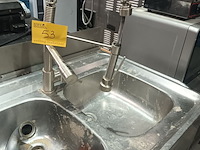 Lot 53 - rvs spoeltafel - afbeelding 2 van  5