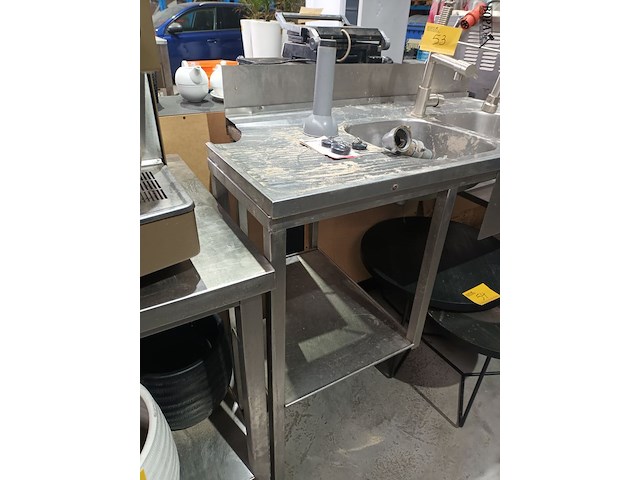 Lot 53 - rvs spoeltafel - afbeelding 4 van  5