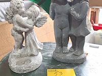 Lot 53 - tuinbeelden liefdeskoppeltes - 2 stuks