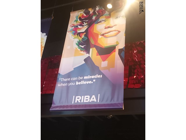 Lot 53 - zeil met afbeelding whitney houston - afbeelding 2 van  2