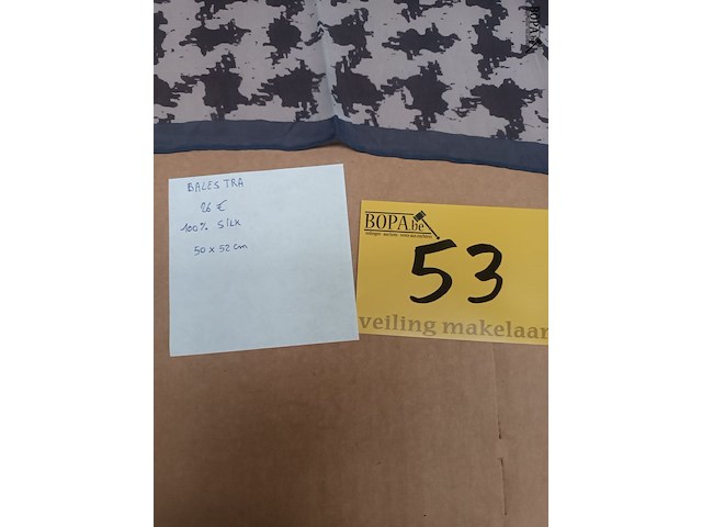 Lot 53 - zijden sjaal balestra - afbeelding 2 van  4