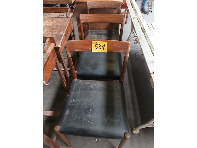 Lot 531 - retro stoelen. 3 stuks - afbeelding 1 van  4