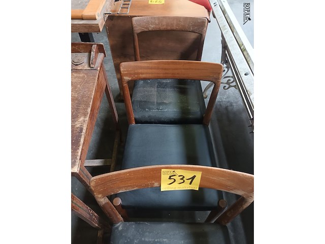 Lot 531 - retro stoelen. 3 stuks - afbeelding 2 van  4