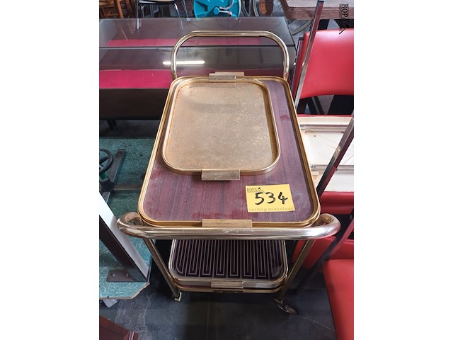 Lot 534 - vintage serveerkar - afbeelding 4 van  4
