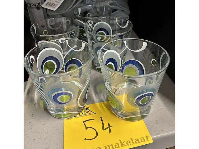 Lot 54 - drinkglazen - 5 stuks - afbeelding 1 van  2
