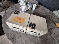 Lot 54 - glazen koffiekan. 2 stuks - afbeelding 1 van  2