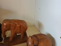 Lot 54 - houten dieren deco. 9 stuks - afbeelding 4 van  5