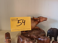 Lot 54 - houten dieren deco. 9 stuks - afbeelding 5 van  5