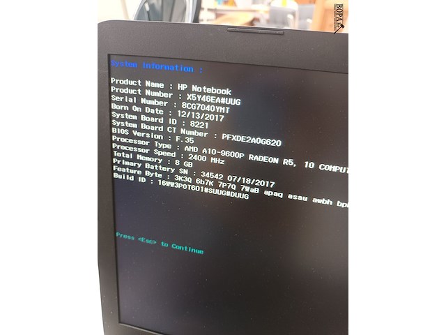 Lot 54 - hp laptop - afbeelding 5 van  5