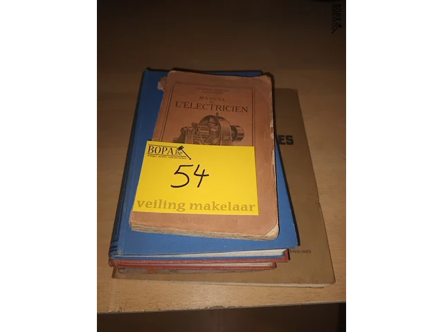 Lot 54 - oude boeken over techniek. 5 stuks - afbeelding 7 van  7