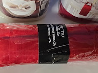 Lot 54 - vilten deco banden 3 stuks + pak organza stof - afbeelding 3 van  3