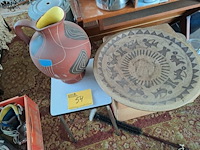 Lot 54 - vintage ceramano hangbord '60 & keramieke vaas '50 bodo mans - afbeelding 1 van  5