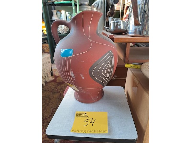 Lot 54 - vintage ceramano hangbord '60 & keramieke vaas '50 bodo mans - afbeelding 4 van  5