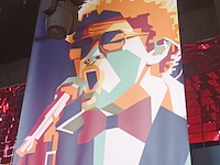 Lot 54 - zeil met afbeelding bruno mars - afbeelding 1 van  3