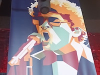 Lot 54 - zeil met afbeelding bruno mars - afbeelding 2 van  3