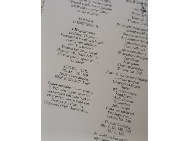 Lot 545 - boek verzamelen is ook een kunst - afbeelding 2 van  3