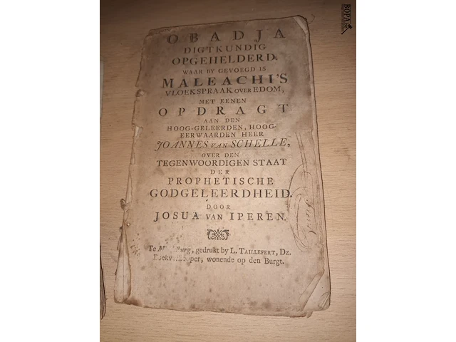 Lot 55 - antieke boeken. 3 stuks - afbeelding 2 van  5