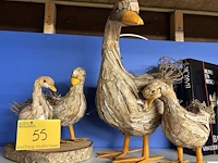 Lot 55 - decoratieve set van eenden - 4 stuks