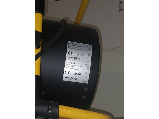 Lot 55 - elektrische ventilatorkachel stanley - afbeelding 2 van  2