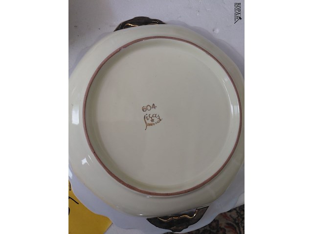 Lot 55 - lot porseleinen bordjes en objecten - afbeelding 3 van  11