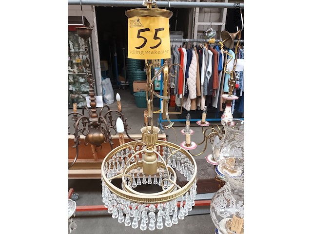 Lot 55 - luster met kristallen - afbeelding 1 van  3