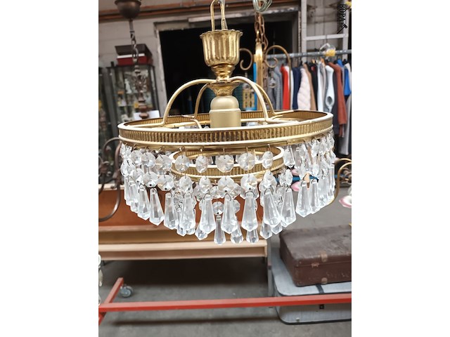 Lot 55 - luster met kristallen - afbeelding 2 van  3