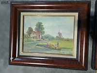 Lot 55 - schilderij olieverf in prachtig kader - r. vanlandeghem - afbeelding 3 van  5