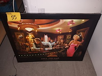 Lot 55 - verlichte wandkader filmsterren - afbeelding 3 van  3