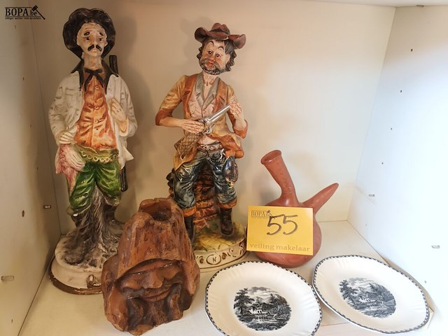 Lot 55 - vintage deco. 6 stuks - afbeelding 1 van  5