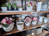 Lot 56 - bloempotten en vazen. inhoud kast - afbeelding 4 van  9