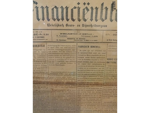 Lot 56 - financiën blad zaterdag 31 januari 1914 - afbeelding 4 van  5