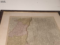 Lot 56 - oude kaart in kader - afbeelding 2 van  3