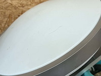 Lot 56 - plafondlamp - buitenlicht - 3 inoxen spothouders - afbeelding 2 van  3