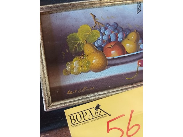 Lot 56 - schilderij fruit - afbeelding 2 van  4