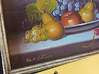 Lot 56 - schilderij fruit - afbeelding 2 van  4