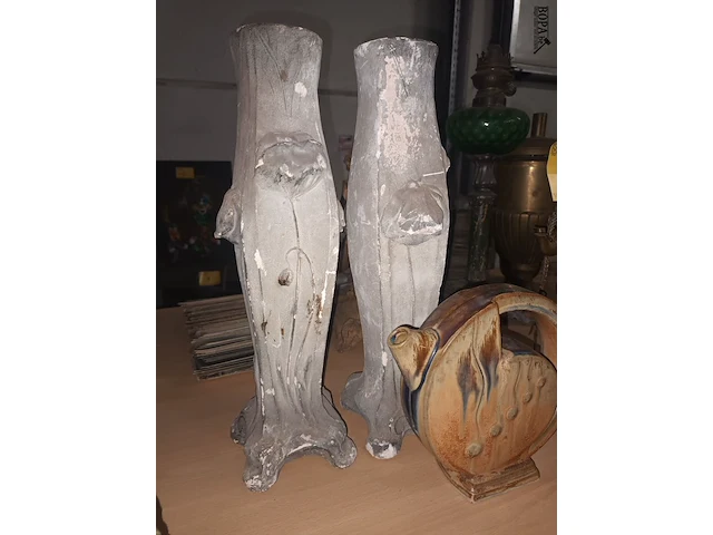 Lot 56 - vazen en keramiek. 5 stuks - afbeelding 4 van  4