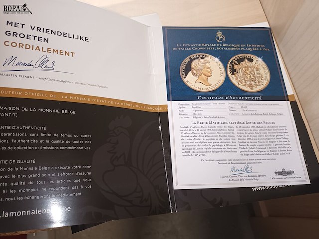 Lot 56 - vergulde verzamelmunten. 2 stuks - afbeelding 2 van  8