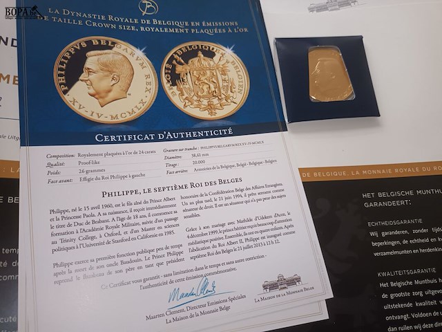 Lot 56 - vergulde verzamelmunten. 2 stuks - afbeelding 4 van  8